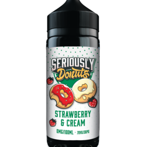 Product Image of Strawberry & Cream 100ml Shortfill E-liquid by Seriously Donuts
