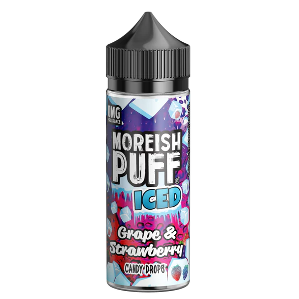 Product Image Of Candy Drops Grape Strawberrry 100Ml Shortfill E-Liquid By Moreish Puff Iced