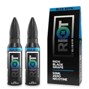 Product Image of Rich Black Grape (Twin Pack) 50ml Shortfill E-liquid by Riot Squad Black Edition