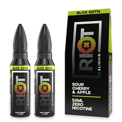 Product Image Of Sour Cherry Apple (Twin Pack) 50Ml Shortfill E-Liquid By Riot Squad Black Edition