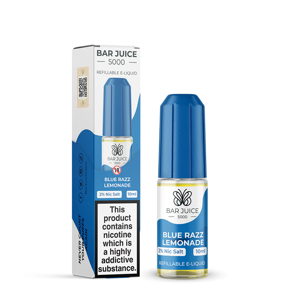 Product Image Of Blue Razz Lemonade Nic Salt E-Liquid By Bar Juice 5000