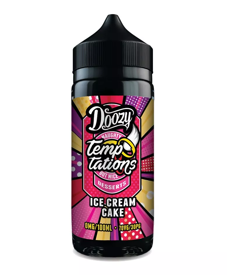 Product Image Of Ice Cream Cake 100Ml Shortfill E-Liquid By Doozy Temptations