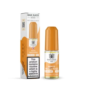Product Image of White Peach Razz Nic Salt E-liquid by Bar Juice 5000
