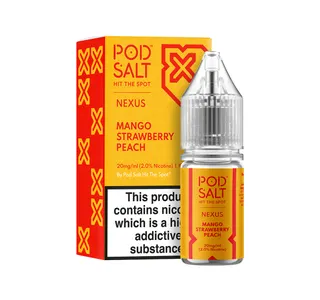 Product Image Of Mango Strawberry Peach Nic Salt E-Liquid Pod Salt Nexus