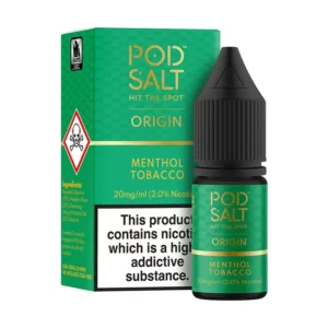 Product Image of Menthol Tobacco Nic Salt E-Liquid Pod Salt Origin