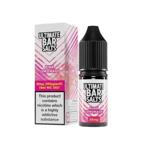 Product Image Of Pink Lemonade Nic Salt E-Liquid By Ultimate Bar Salts