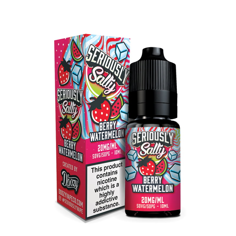 Product Image Of Berry Watermelon Nic Salt E-Liquid By Doozy Seriously Salty