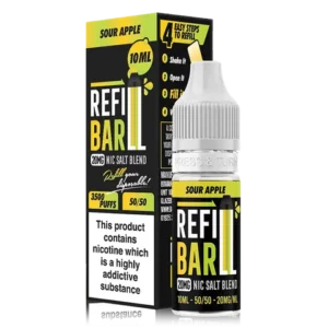Product Image of Sour Apple Nic Salt E-Liquid by Refill Bar