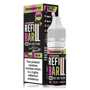 Product Image of Strawberry Ice Nic Salt E-Liquid by Refill Bar