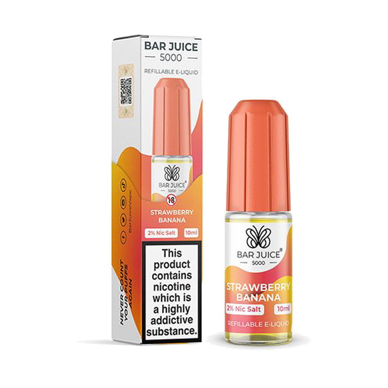 Product Image Of Strawberry Banana Nic Salt E-Liquid By Bar Juice 5000