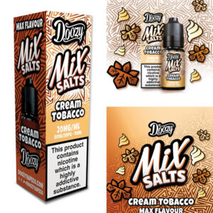 Product Image of Cream Tobacco Nic Salt E-liquid by Doozy Mix Salts