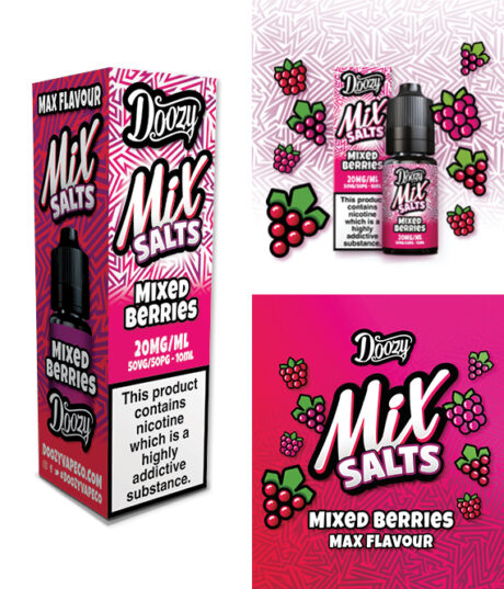 Product Image Of Mixed Berries Nic Salt E-Liquid By Doozy Mix Salts