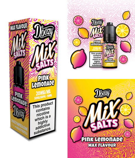 Product Image Of Pink Lemonade Nic Salt E-Liquid By Doozy Mix Salts