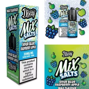Product Image of Sour Blue Raspberry Apple Nic Salt E-liquid by Doozy Mix Salts