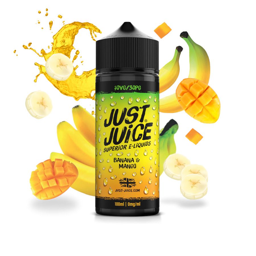 Product Image Of Banana &Amp; Mango 100Ml Shortfill E-Liquid By Just Juice