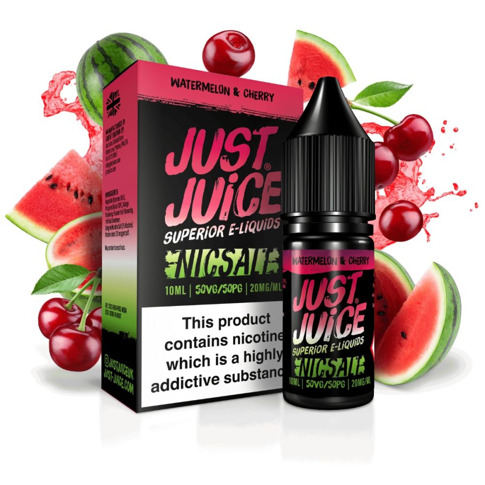 Product Image Of Watermelon &Amp; Cherry Nic Salt E-Liquid By Just Juice