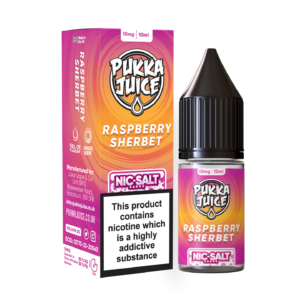 Product Image of Raspberry Sherbet Nic Salt E-liquid by Pukka Juice