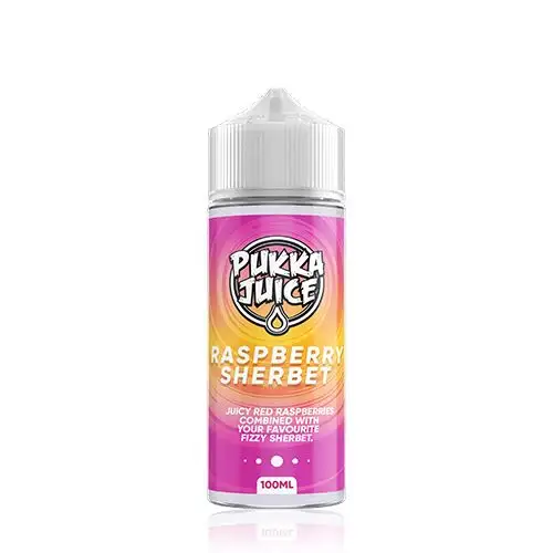 Product Image Of Raspberry Sherbet 100Ml Shortfill E-Liquid By Pukka Juice