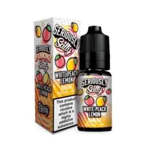Product Image of White Peach Lemon Nic Salt E-liquid by Seriously Fusionz Salty