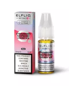Product Image of Strawberry Raspberry Cherry Ice Nic Salt E-liquid by Elfliq