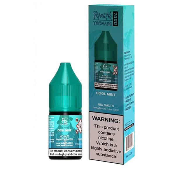 Product Image Of Cool Mint Nic Salt E-Liquid By R And M Tornado 7000