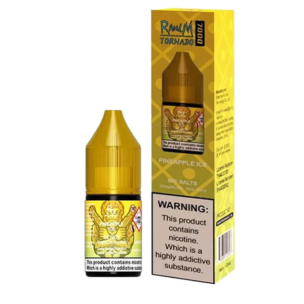 Product Image Of Pineapple Ice Nic Salt E-Liquid By R And M Tornado 7000