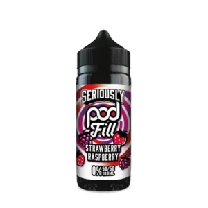 Product Image of Strawberry Raspberry 100ml Shortfill E-liquid by Seriously Pod fill