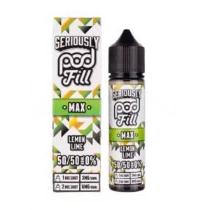 Product Image of Lemon Lime 50ml Shortfill E-liquid by Seriously Pod Fill Max 50/50