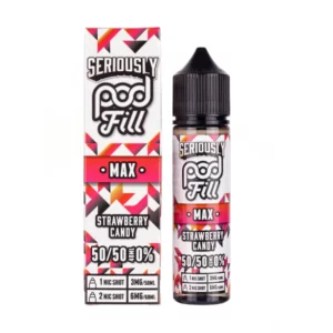 Strawberry Candy 50ml Shortfill E-liquid by Seriously Pod Fill Max 50/50