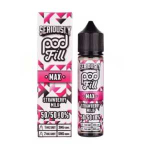 Strawberry Milk 50ml Shortfill E-liquid by Seriously Pod Fill Max 50/50