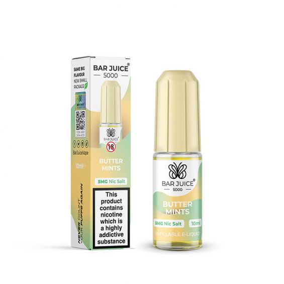 Product Image Of Butter Mints Nic Salt E-Liquid By Bar Juice 5000